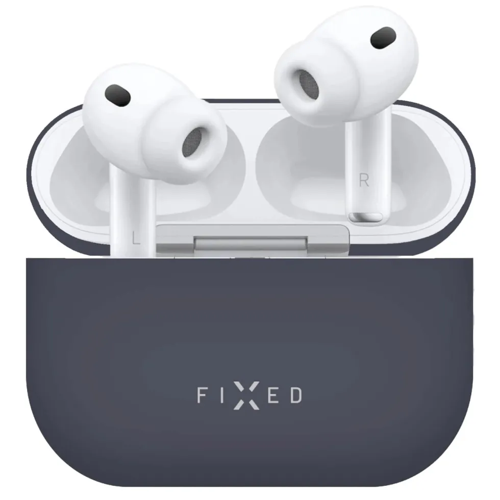 Fixed Silky Silikonfodral för Apple AirPods Pro 3 Blå