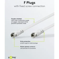 F-kabel Vit 5 m