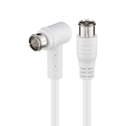 F-kabel Vit vinklad 5 m