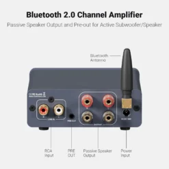 Fosi Audio BT20A Pro stereoförstärkare 2x100 W med Bluetooth