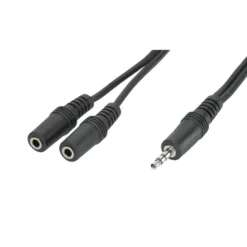 Förgreningskabel för 3,5 mm-kontakt Svart