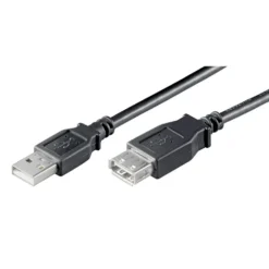 Förlängningskabel för USB Svart 1,8 m