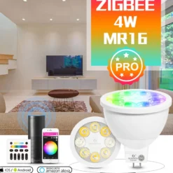 Gledopto Smart MR16 12 V LED-lampa RGB+CCT 250 lm
