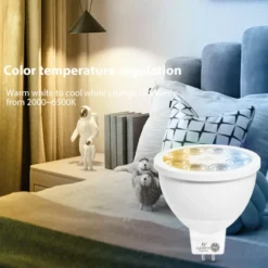 Gledopto Smart MR16 12 V LED-lampa RGB+CCT 250 lm