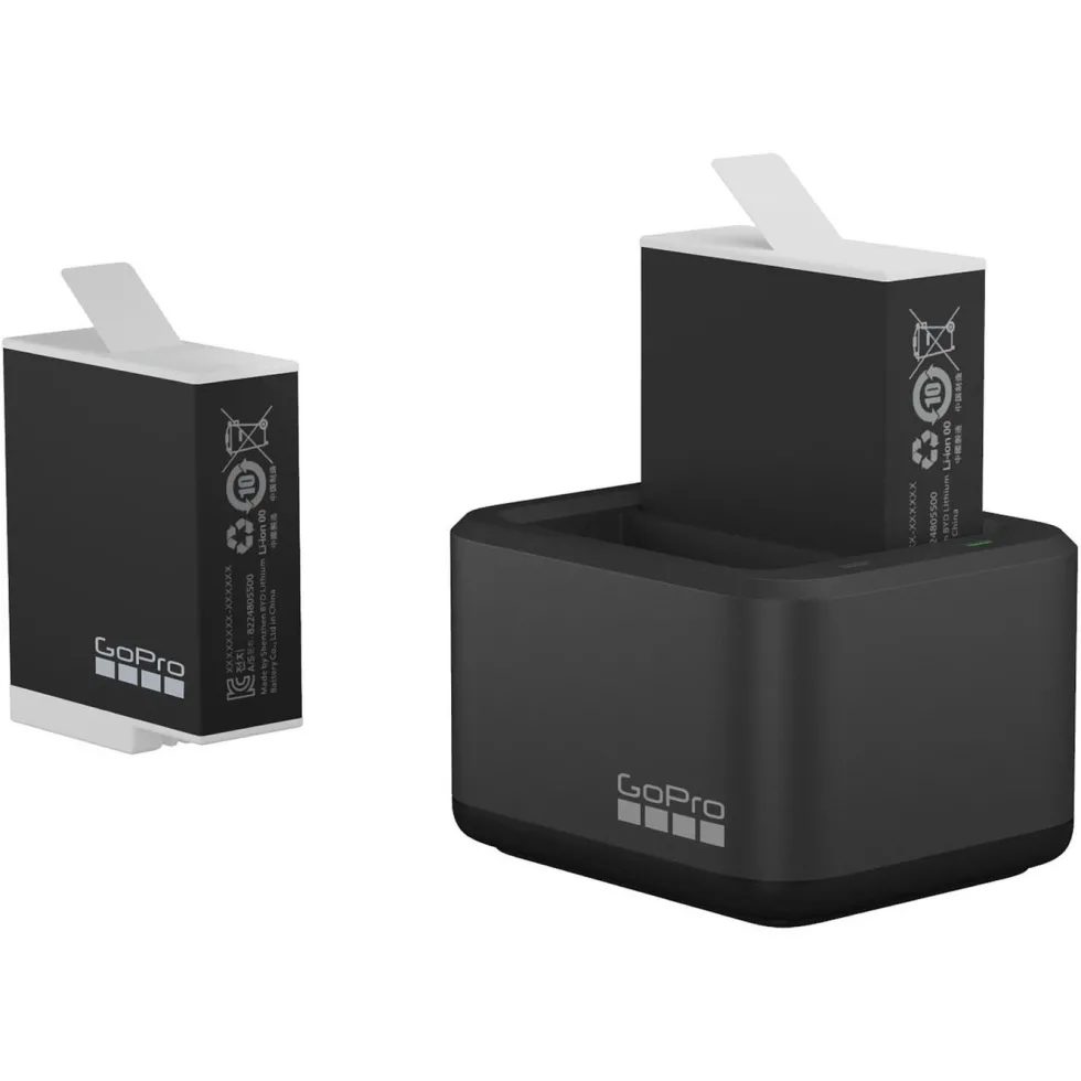 Gopro Dual Battery Charger + Batteri