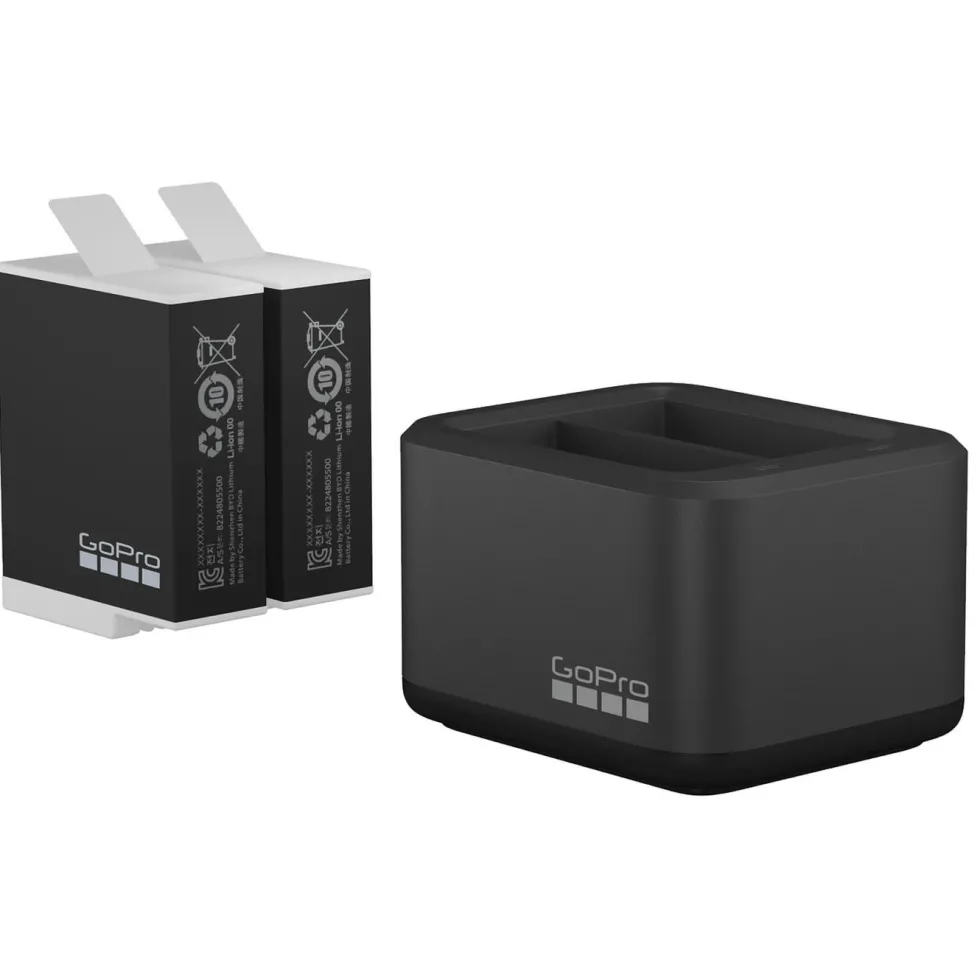 Gopro Dual Battery Charger + Batteri