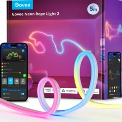 Govee Neon Rope Light 2 – böjbar RGBIC-ljusslinga 5 m