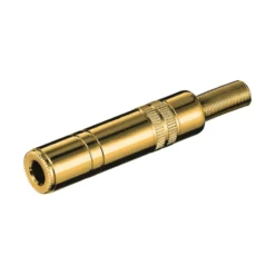Guldpläterad 6,3 mm-kontakt Hona Stereo