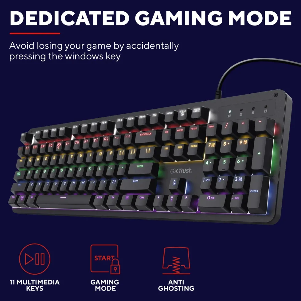 GXTrust GXT 863 Mekaniskt Tangentbord