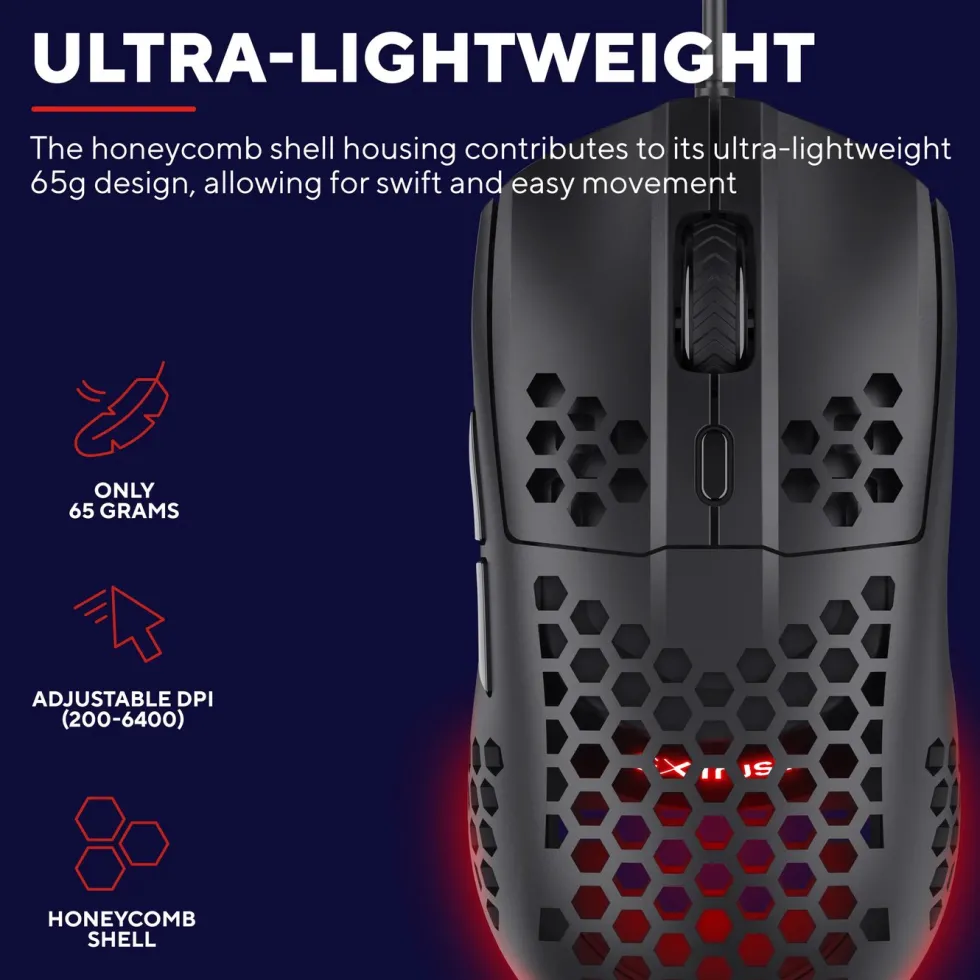 GXTrust Helox GXT928 Lightweight Svart