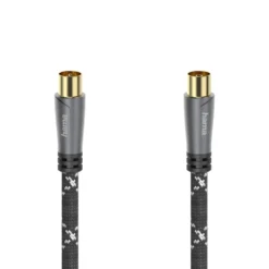 Hama Antennkabel med quad-skärmning 120 dB 3 m