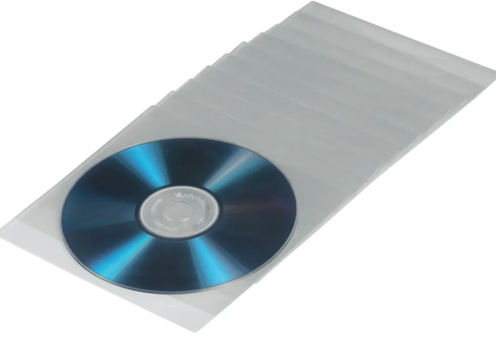 Hama CD/DVD-ficka med lock 50-pack