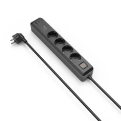 Hama Grenuttag med USB-C/A 65 W PD 4 uttag