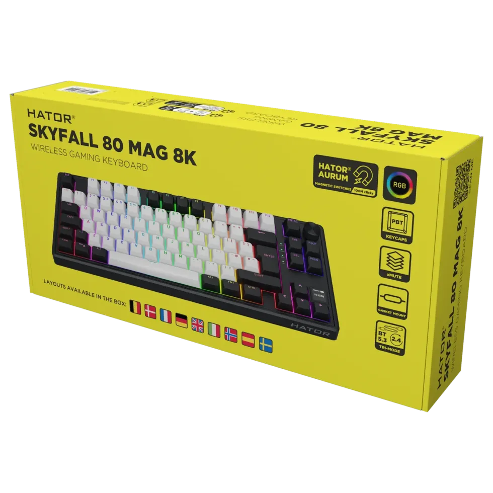 Hator Skyfall 80 MAG Ultima 8K trådlöst gamingtangentbord