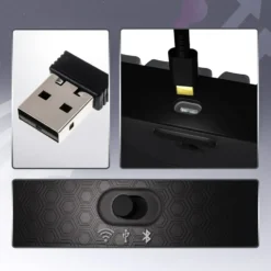 Hator Skyfall 100 Pro trådlöst gamingtangentbord Grå