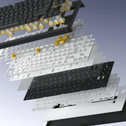 Hator Skyfall 100 Pro trådlöst gamingtangentbord Grå
