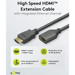 HDMI-förlängningskabel 4K/60 Hz 5 m