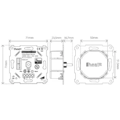 Heatit Z-Dim 2 Z-Wave multi-dimmer 250 W
