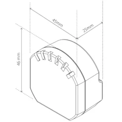 Heatit ZM Infälld Z-Wave-fjärrströmbrytare Single 16 A