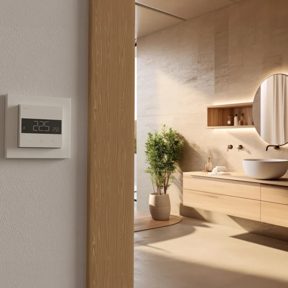 Heatit Z-TRM6 Termostat med Z-wave White