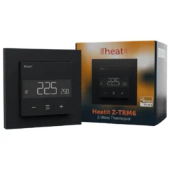 Heatit Z-TRM6 Termostat med Z-wave Black