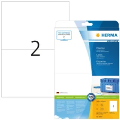 Herma Självhäftande skrivarpapper A5 50-pack Permanent