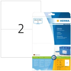 Herma Självhäftande skrivarpapper A5 50-pack Permanent
