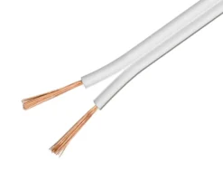 Högtalarkabel OFC 2,5 mm² Vit 50 m