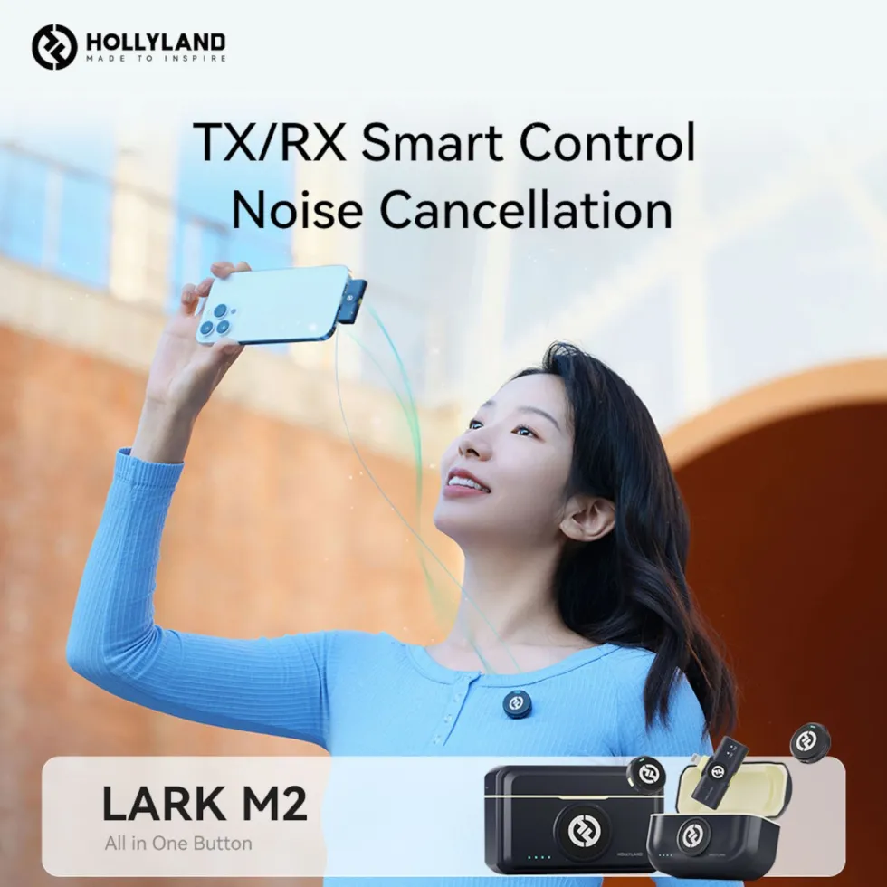 Hollyland Lark M2 Combo Trådlöst mikrofonsystem