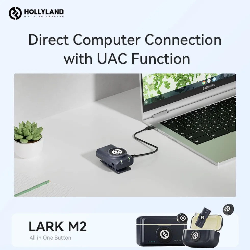 Hollyland Lark M2 Combo Trådlöst mikrofonsystem