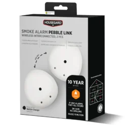 Housegard Pebble Link Trådlös Brandvarnare 2-pack