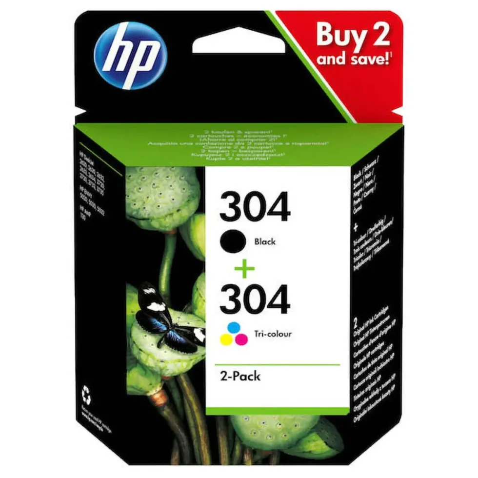 HP 304 Bläckpatroner 2-pack