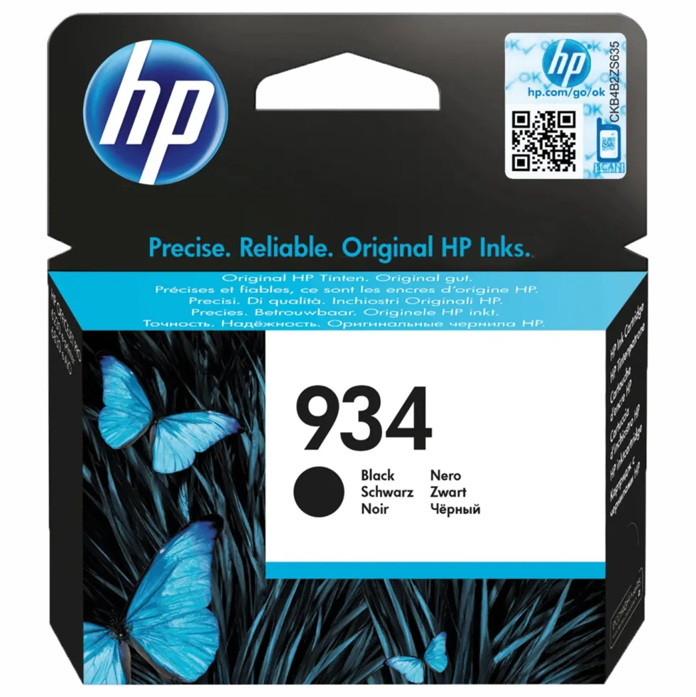 HP 934 Bläckpatron Svart