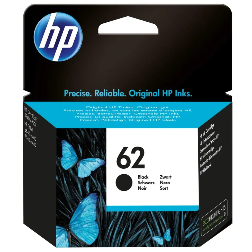HP 62 Bläckpatron Svart