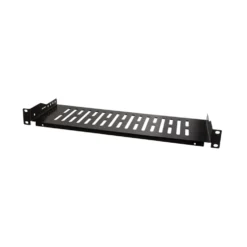 19"-hylla Svart 1U