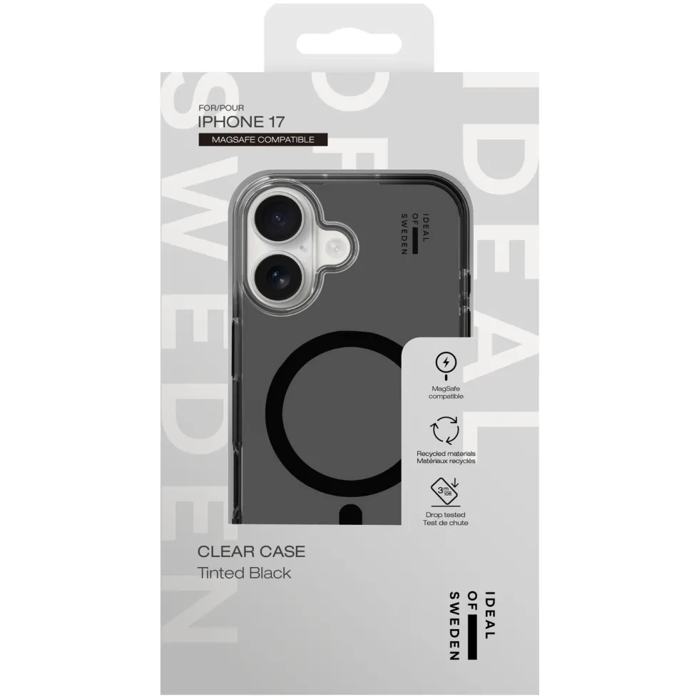 IDEAL OF SWEDEN Clear MagSafe Case – mobilskal till iPhone 17 Tinted Black