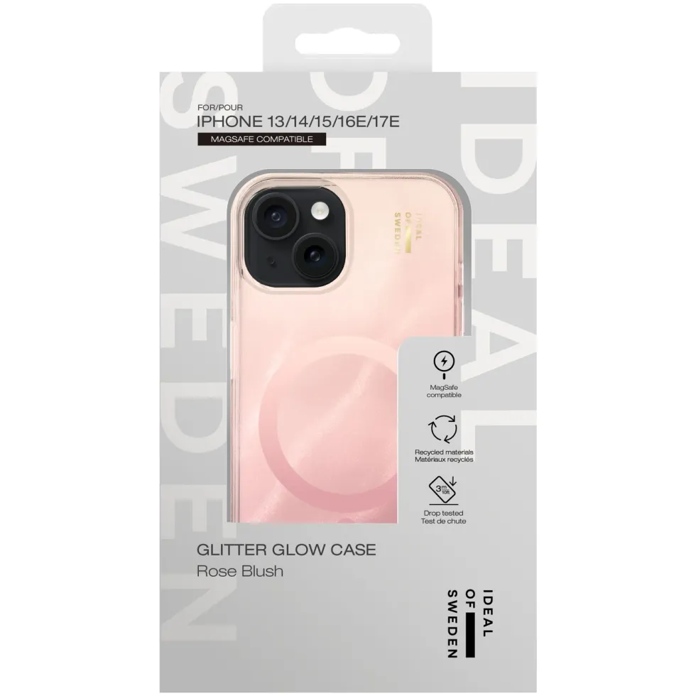 IDEAL OF SWEDEN Clear MagSafe Case – mobilskal till iPhone 13, 14, 15, 16e och 17e Rose Blush