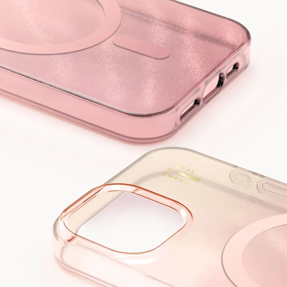 IDEAL OF SWEDEN Clear MagSafe Case – mobilskal till iPhone 13, 14, 15, 16e och 17e Rose Blush