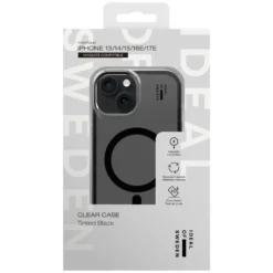 IDEAL OF SWEDEN Clear MagSafe Case – mobilskal till iPhone 13, 14, 15, 16e och 17e Tinted Black