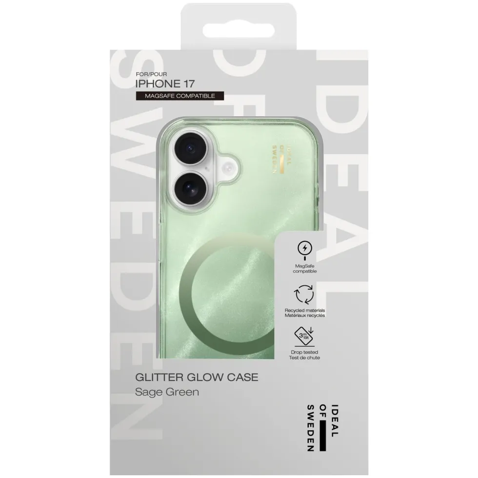 IDEAL OF SWEDEN Clear MagSafe Case – mobilskal till iPhone 17 Sage Green