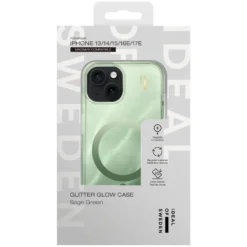 IDEAL OF SWEDEN Clear MagSafe Case – mobilskal till iPhone 13, 14, 15, 16e och 17e Sage Green