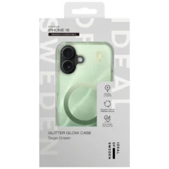 IDEAL OF SWEDEN Clear MagSafe Case – mobilskal till iPhone 16 Sage Green