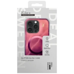 IDEAL OF SWEDEN Clear MagSafe Case – mobilskal till iPhone 16 Cherry Lacquer
