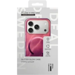 IDEAL OF SWEDEN Clear MagSafe Case – mobilskal till iPhone 17 Pro Max Cherry Lacquer