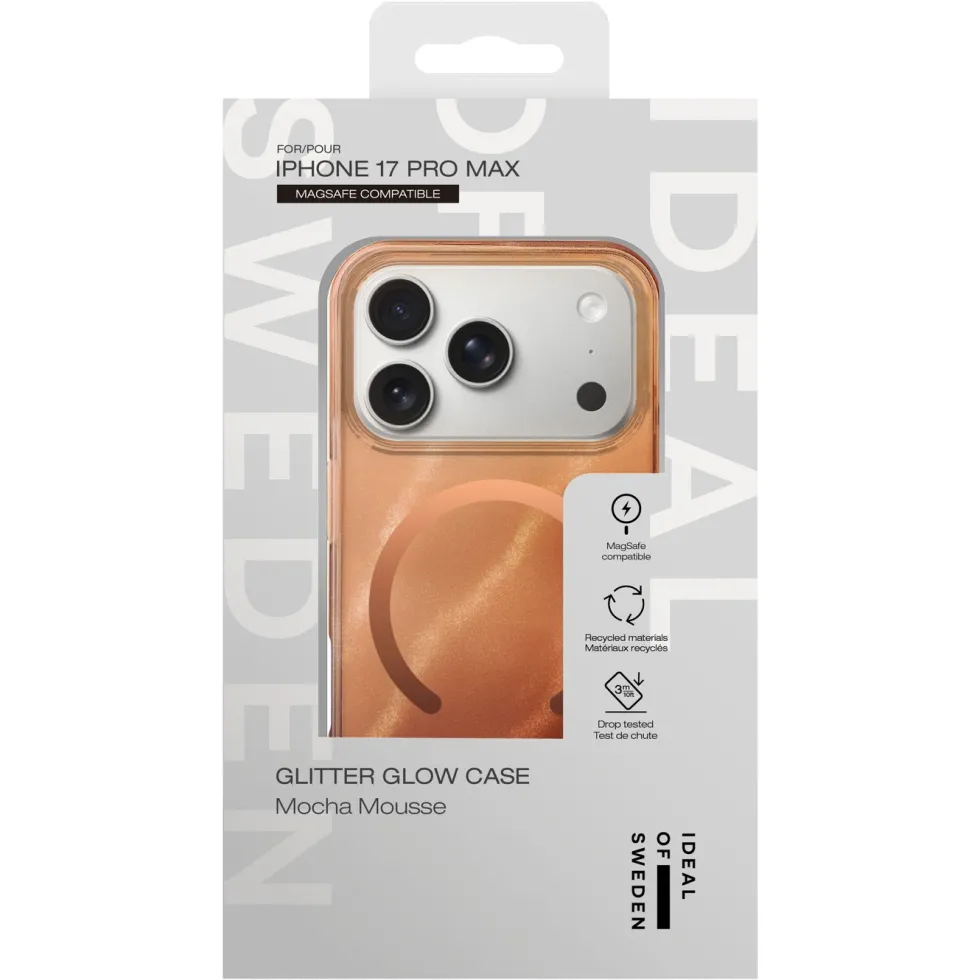 IDEAL OF SWEDEN Clear MagSafe Case – mobilskal till iPhone 17 Pro Max Mocha Mousse