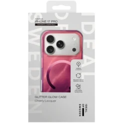 IDEAL OF SWEDEN Clear MagSafe Case – mobilskal till iPhone 17 Pro Cherry Lacquer