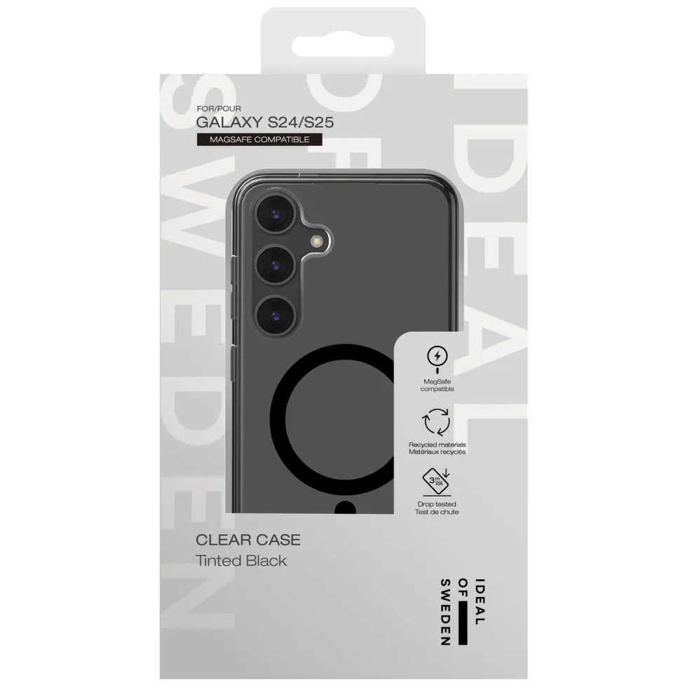 IDEAL OF SWEDEN Clear MagSafe Case – mobilskal till Galaxy S24/S25 Tinted Black