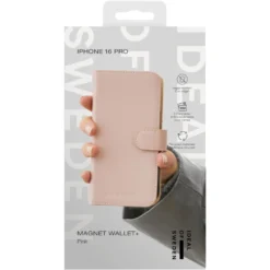 IDEAL OF SWEDEN Magnet Wallet+ - plånboksfodral till iPhone 16 Pro Pink
