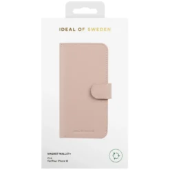 IDEAL OF SWEDEN Magnet Wallet+ för iPhone 15 Rosa