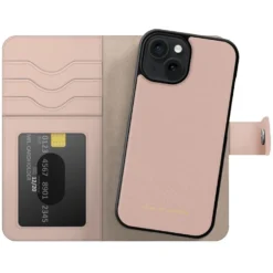 IDEAL OF SWEDEN Magnet Wallet+ för iPhone 15 Rosa